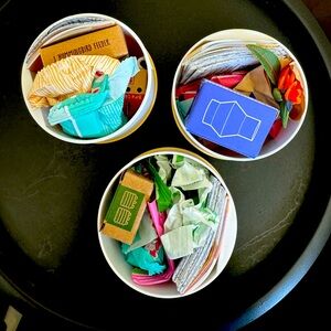 Three opened Mini Verse make it mini lifestyle balls